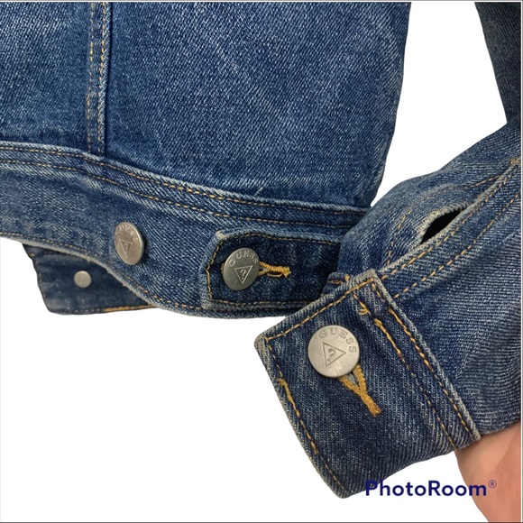 Guess Dillon Embroidered Flags Jacket Size Small - Picture 5 of 8